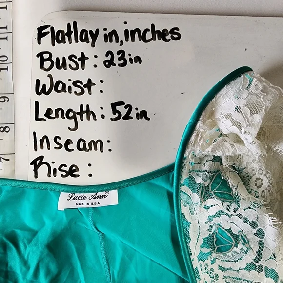 4 for $32 vintage blue and lace nightie - Picture 2 of 9